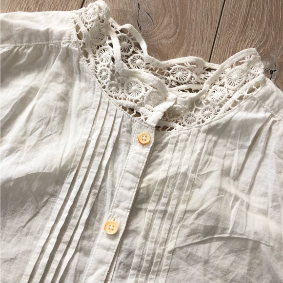 Anthropologie Isabella Sinclair Brimfield Lace Long Sleeve Top Size S - Picture 7 of 15